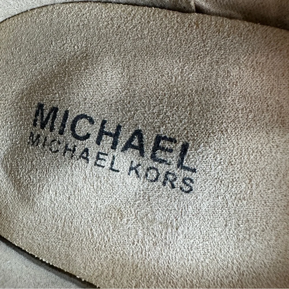 Michael Kors Faye Nollie Gold Heart Accent Flats Girls Sz 1